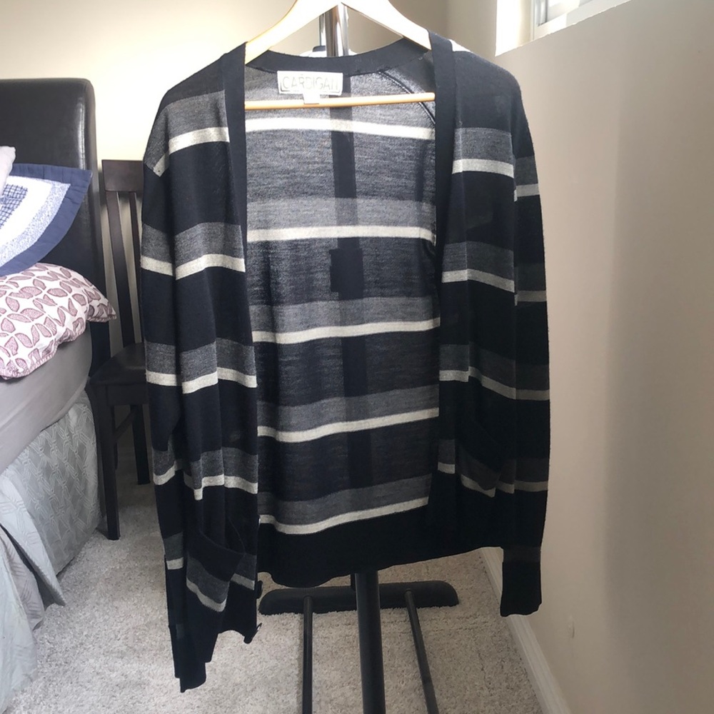 Stripped button down cardigan